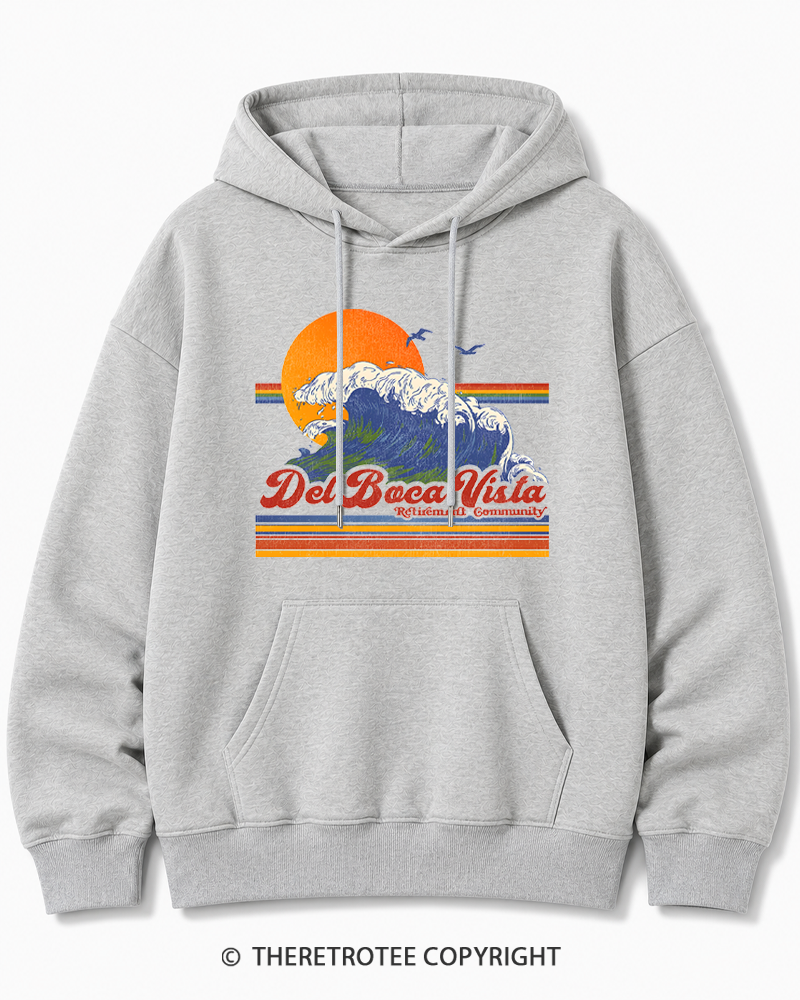 TheRetroTee Del Boca Vista 1990s Cotton Hoodie