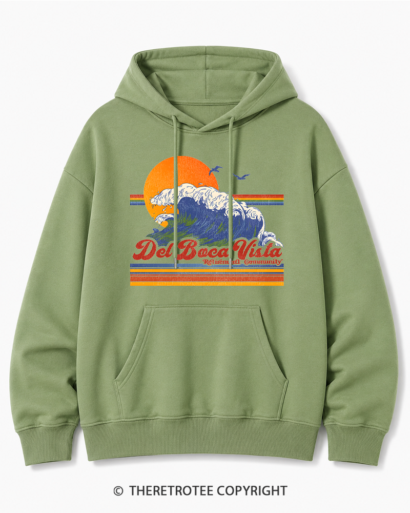 TheRetroTee Del Boca Vista 1990s Cotton Hoodie