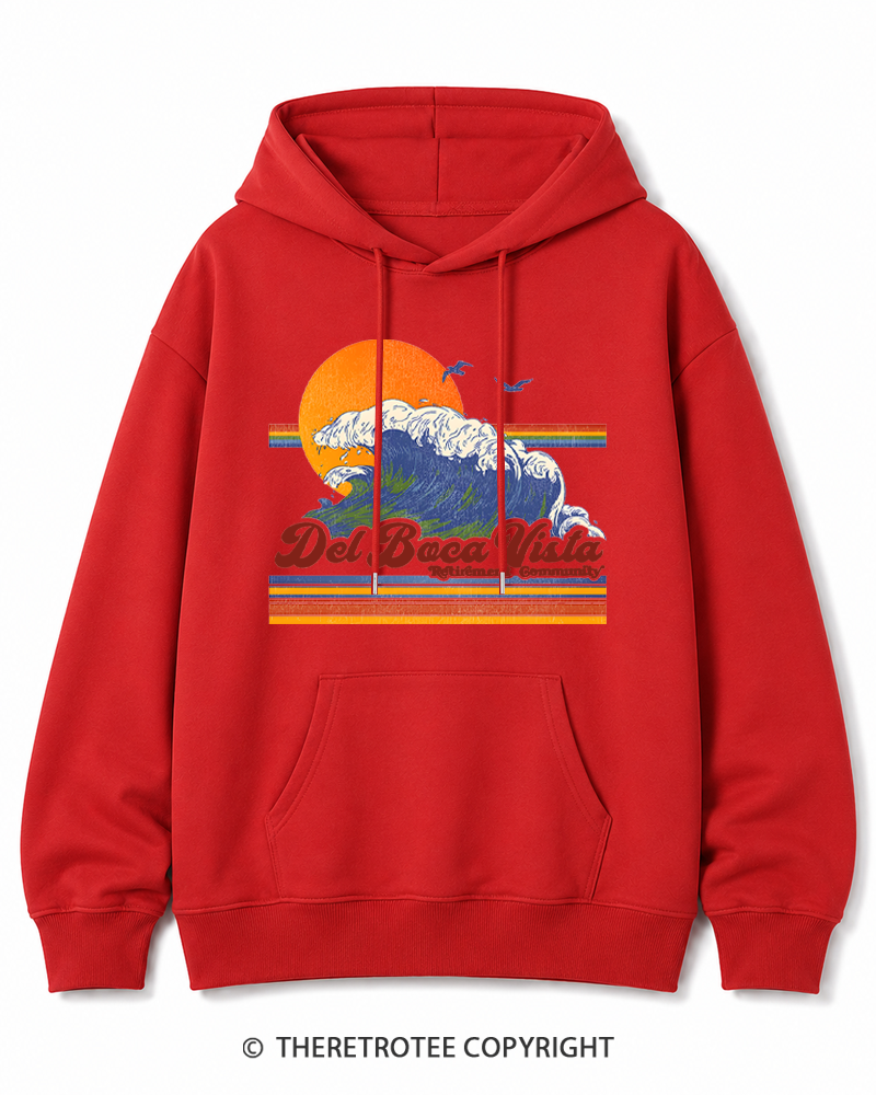 TheRetroTee Del Boca Vista 1990s Cotton Hoodie