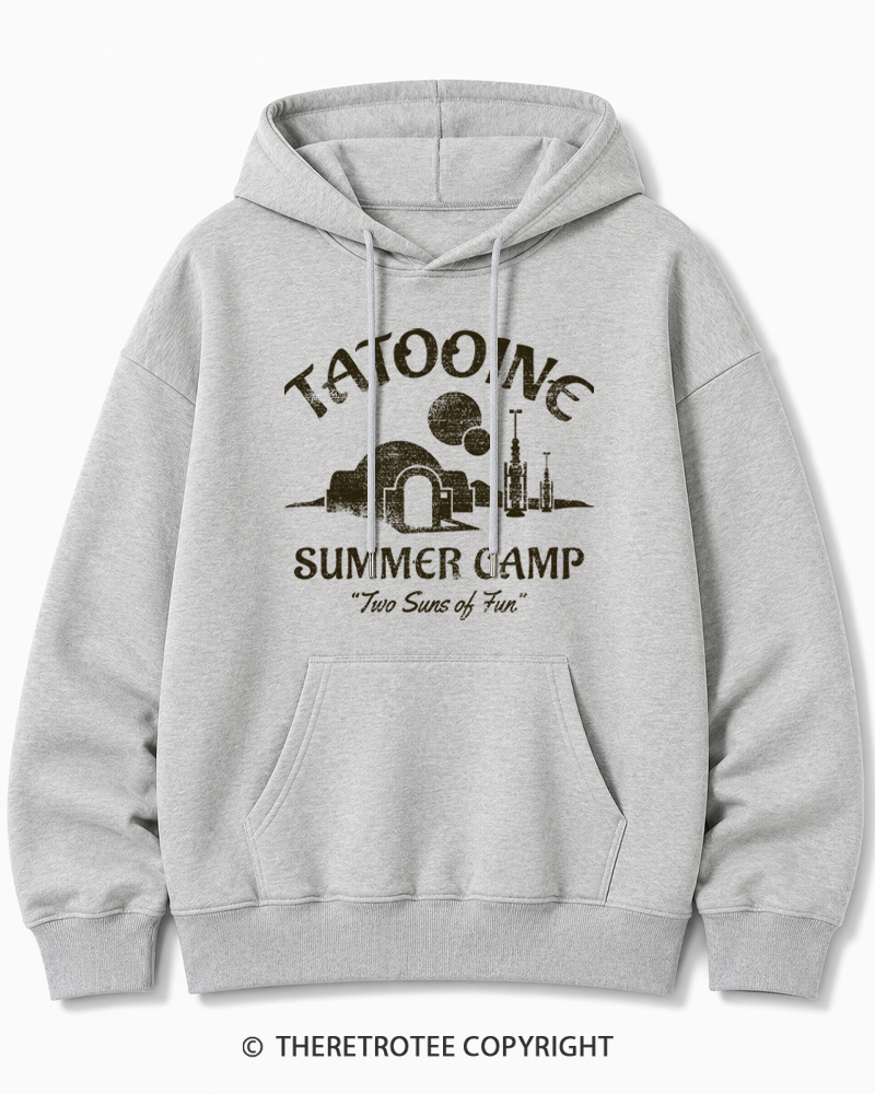 TheRetroTee Two Suns of Fun 1970s Cotton Hoodie
