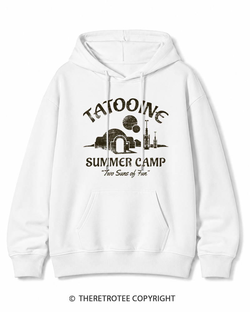 TheRetroTee Two Suns of Fun 1970s Cotton Hoodie