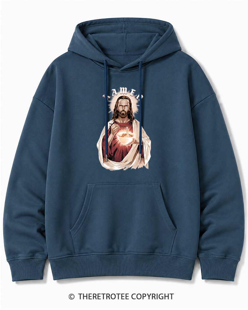 TheRetroTee R-Amen Vintage Graphic Cotton Hoodie