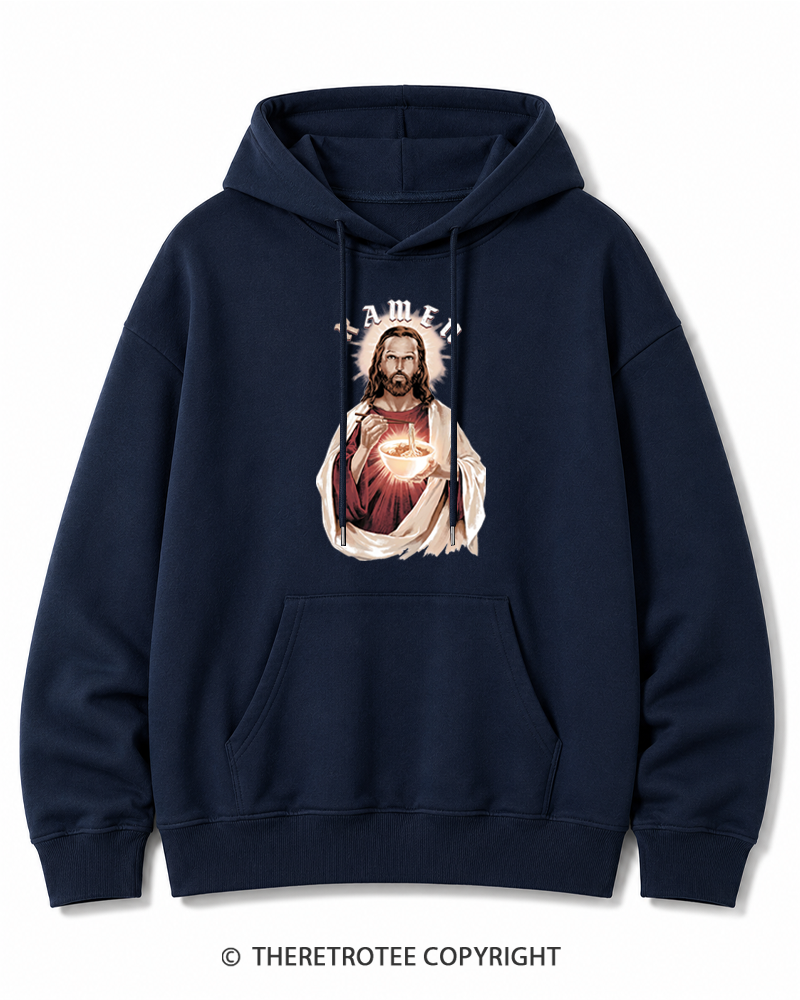 TheRetroTee R-Amen Vintage Graphic Cotton Hoodie