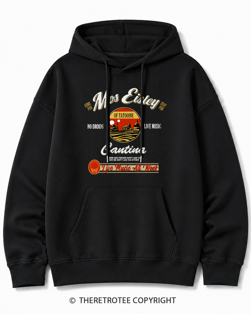 TheRetroTee Live Music All Week 1980s Cotton Hoodie