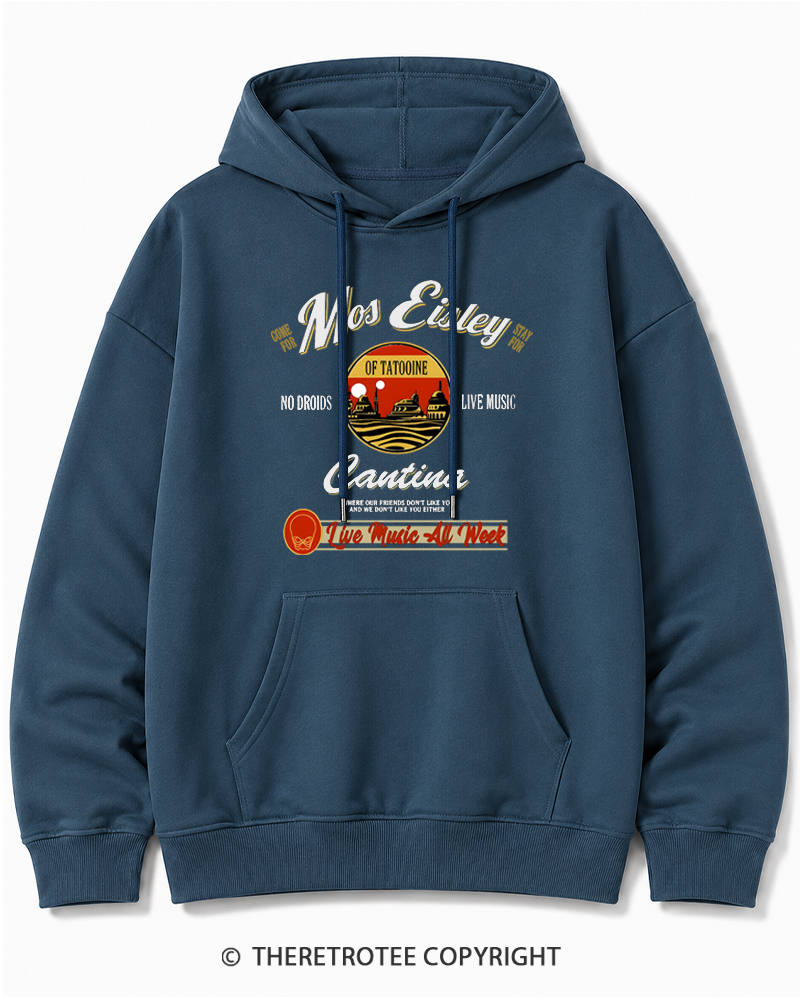 TheRetroTee Live Music All Week 1980s Cotton Hoodie