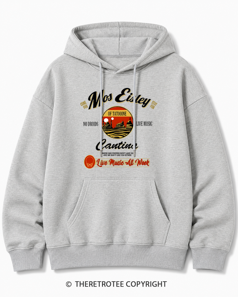 TheRetroTee Live Music All Week 1980s Cotton Hoodie
