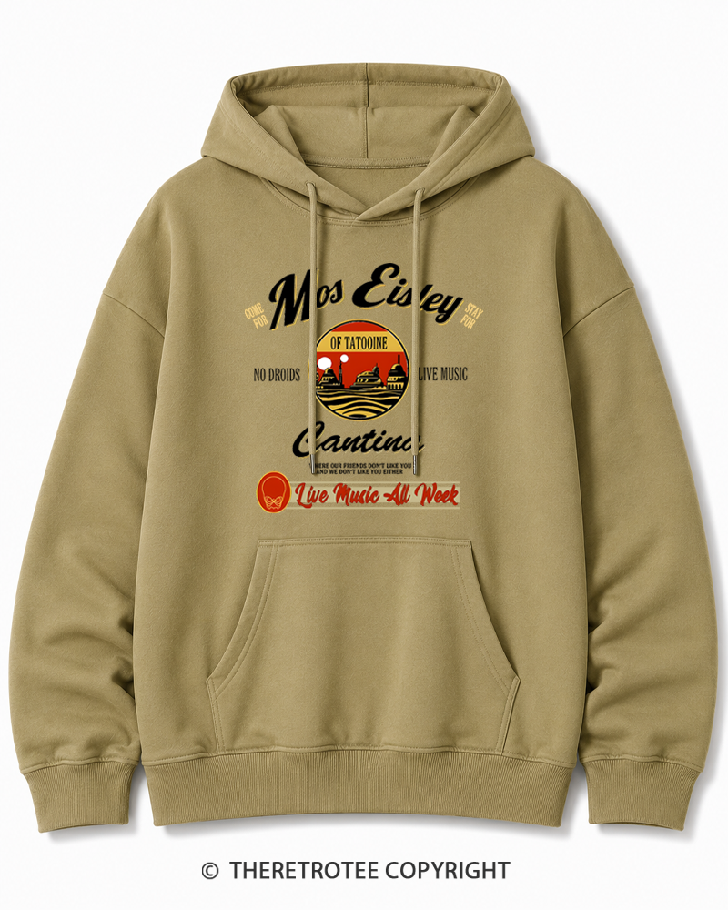 TheRetroTee Live Music All Week 1980s Cotton Hoodie