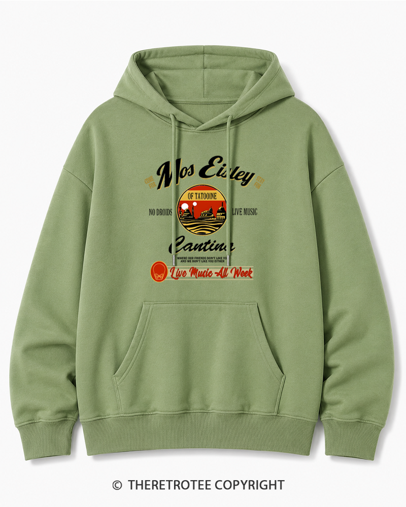 TheRetroTee Live Music All Week 1980s Cotton Hoodie