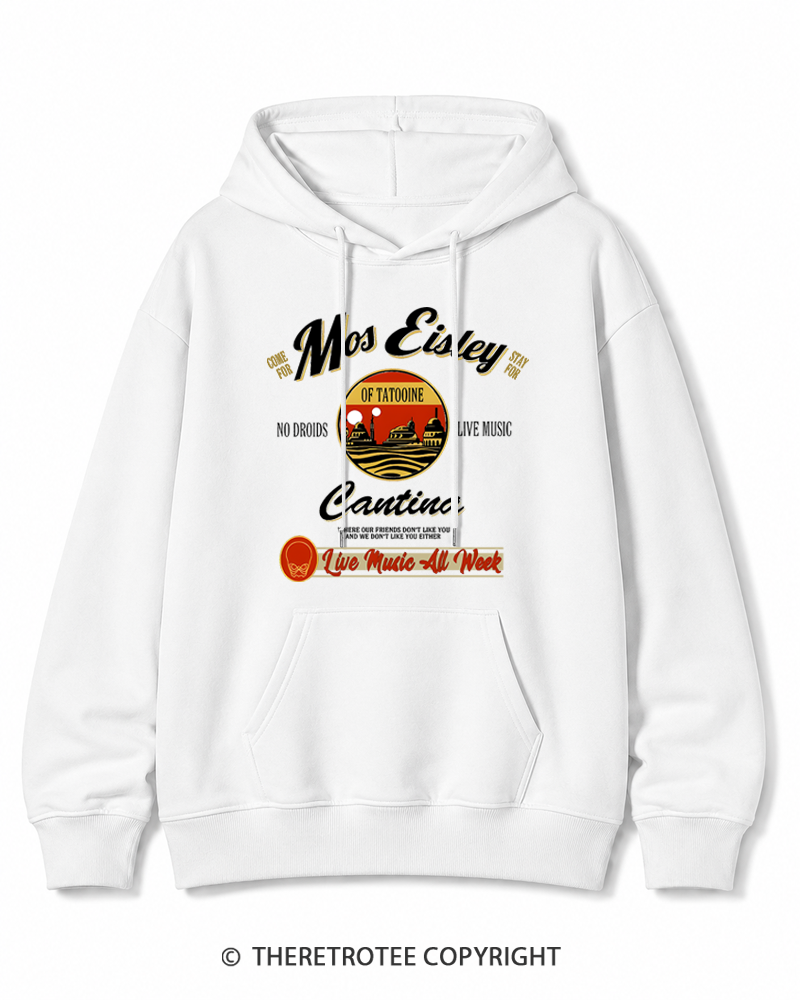 TheRetroTee Live Music All Week 1980s Cotton Hoodie