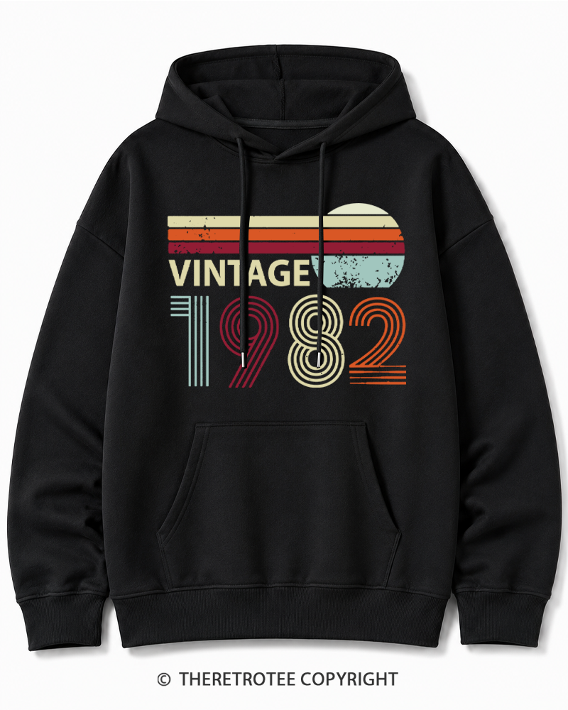 TheRetroTee 1982 Vintage Cotton Hoodie