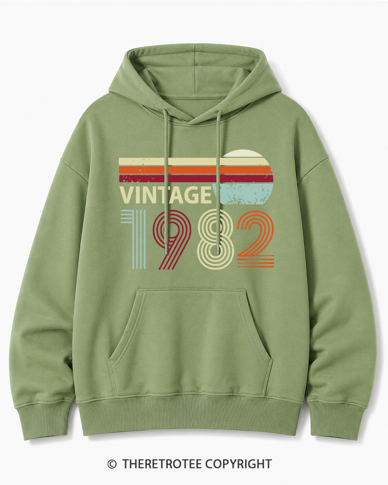 TheRetroTee 1982 Vintage Cotton Hoodie