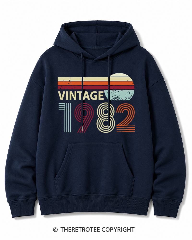 TheRetroTee 1982 Vintage Cotton Hoodie