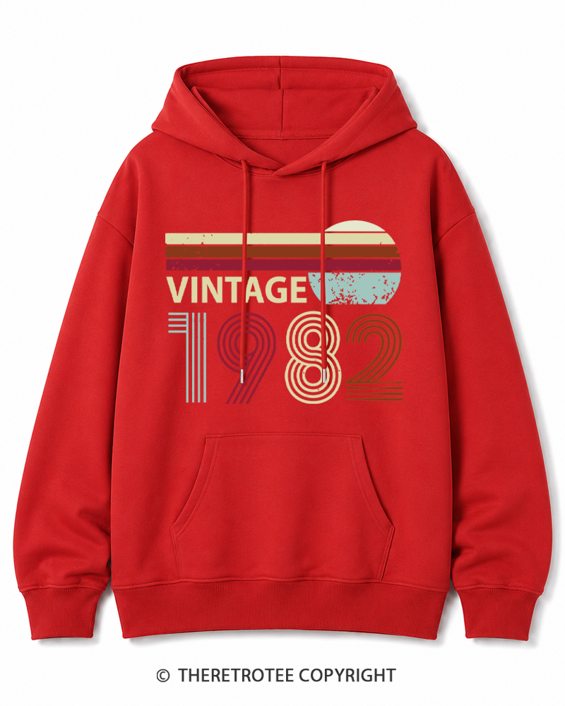 TheRetroTee 1982 Vintage Cotton Hoodie