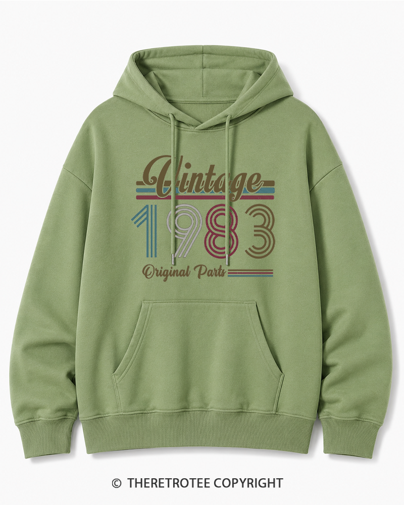 TheRetroTee 1983 Vintage Cotton Hoodie