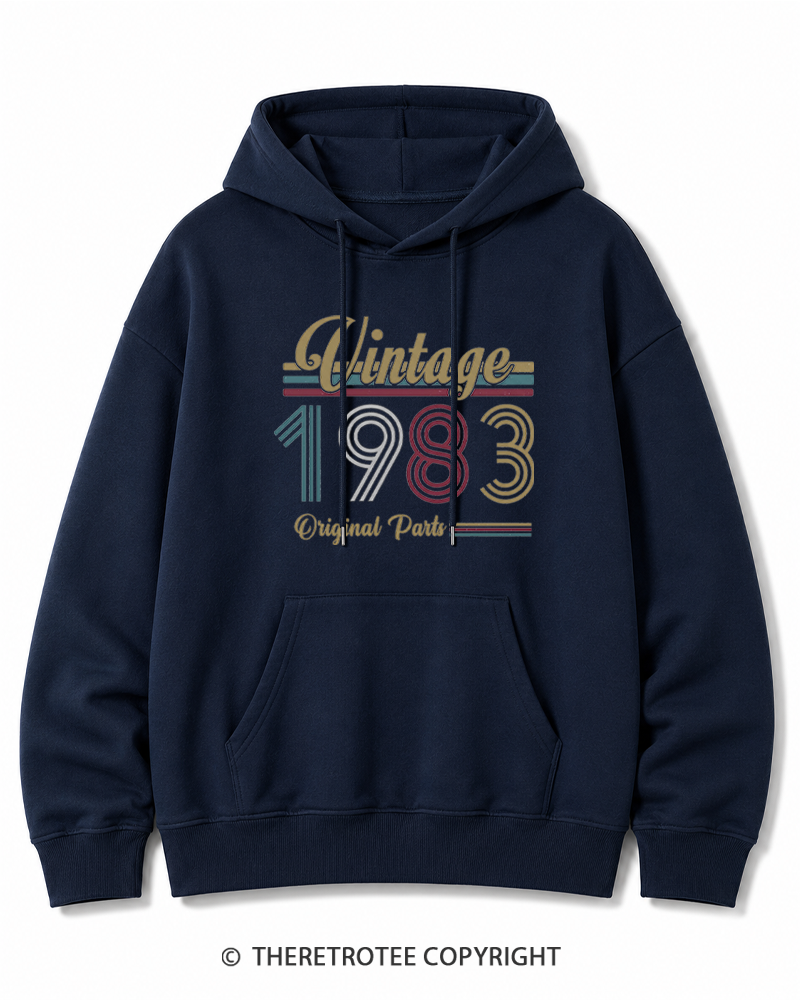 TheRetroTee 1983 Vintage Cotton Hoodie