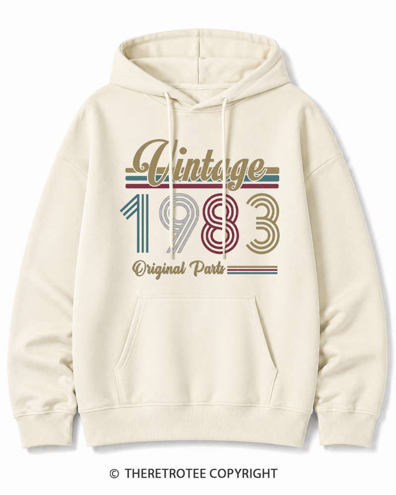 TheRetroTee 1983 Vintage Cotton Hoodie