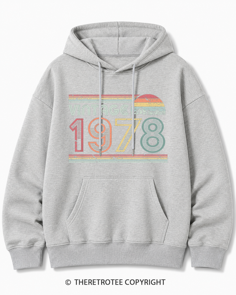 TheRetroTee 1978 Vintage Cotton Hoodie