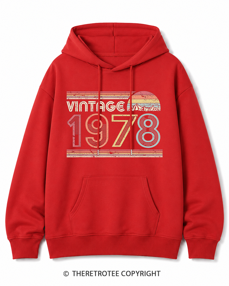 TheRetroTee 1978 Vintage Cotton Hoodie