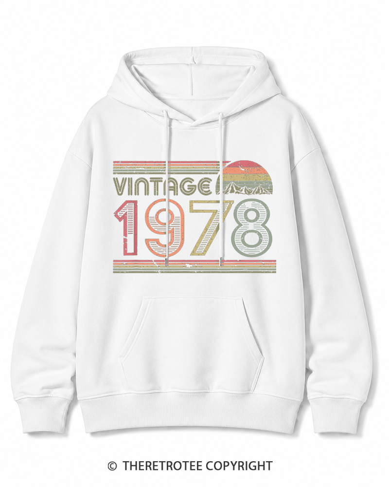 TheRetroTee 1978 Vintage Cotton Hoodie