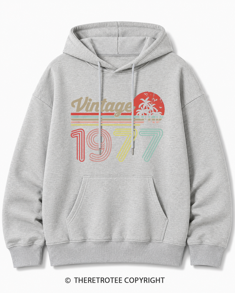 TheRetroTee 1977 Vintage Cotton Hoodie