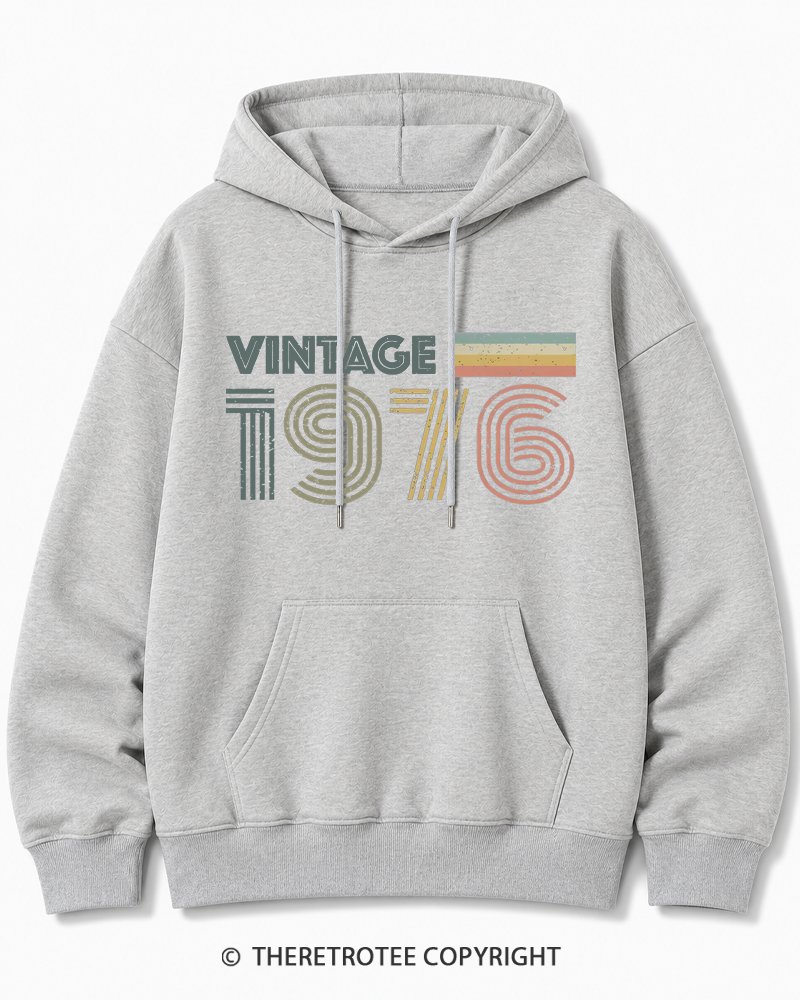 TheRetroTee 1976 Vintage Cotton Hoodie