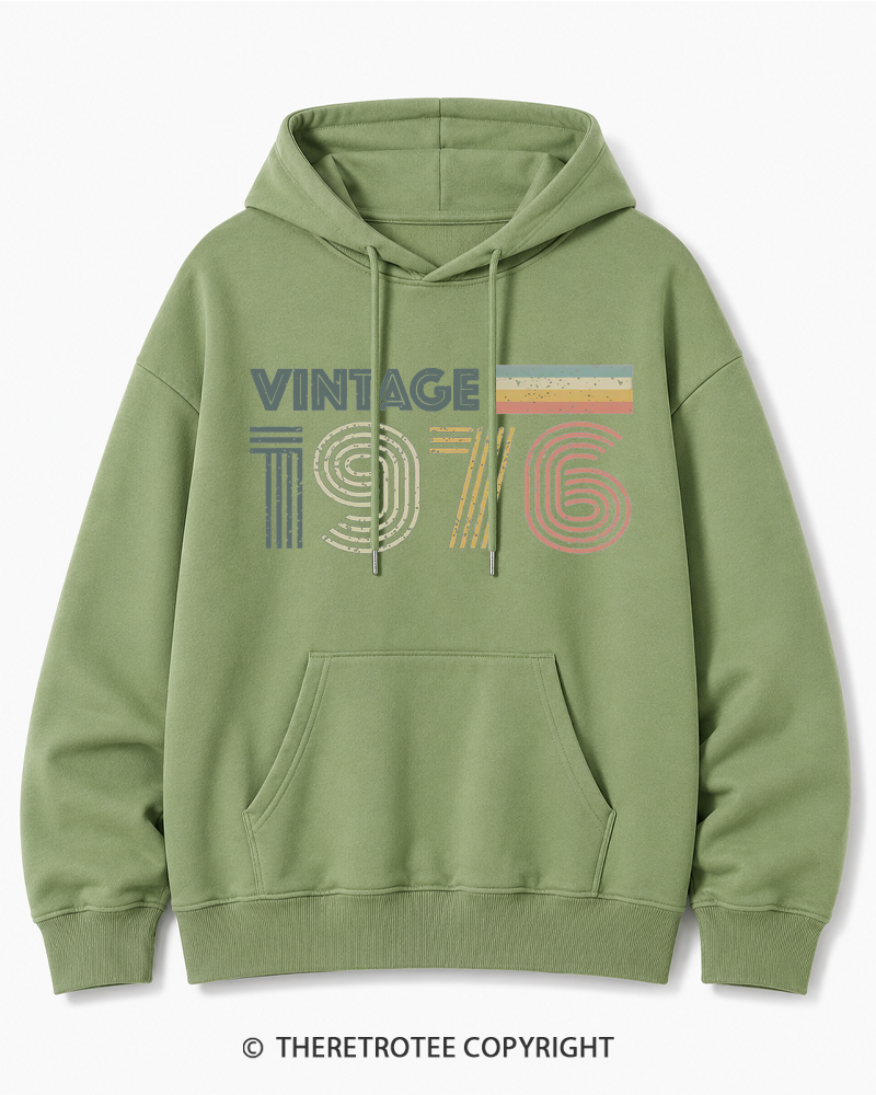 TheRetroTee 1976 Vintage Cotton Hoodie