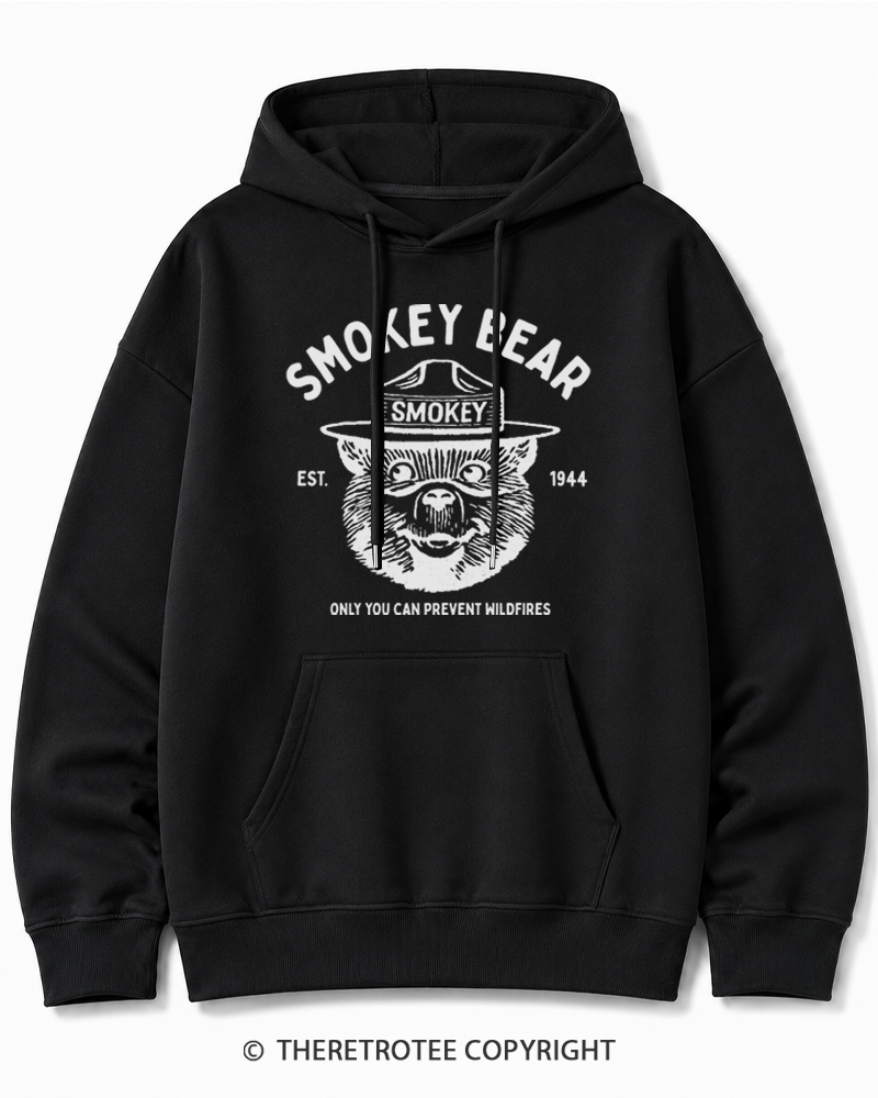TheRetroTee Only You Can Prevent Wildfires 1960s Cotton Hoodie