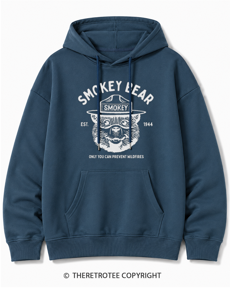 TheRetroTee Only You Can Prevent Wildfires 1960s Cotton Hoodie