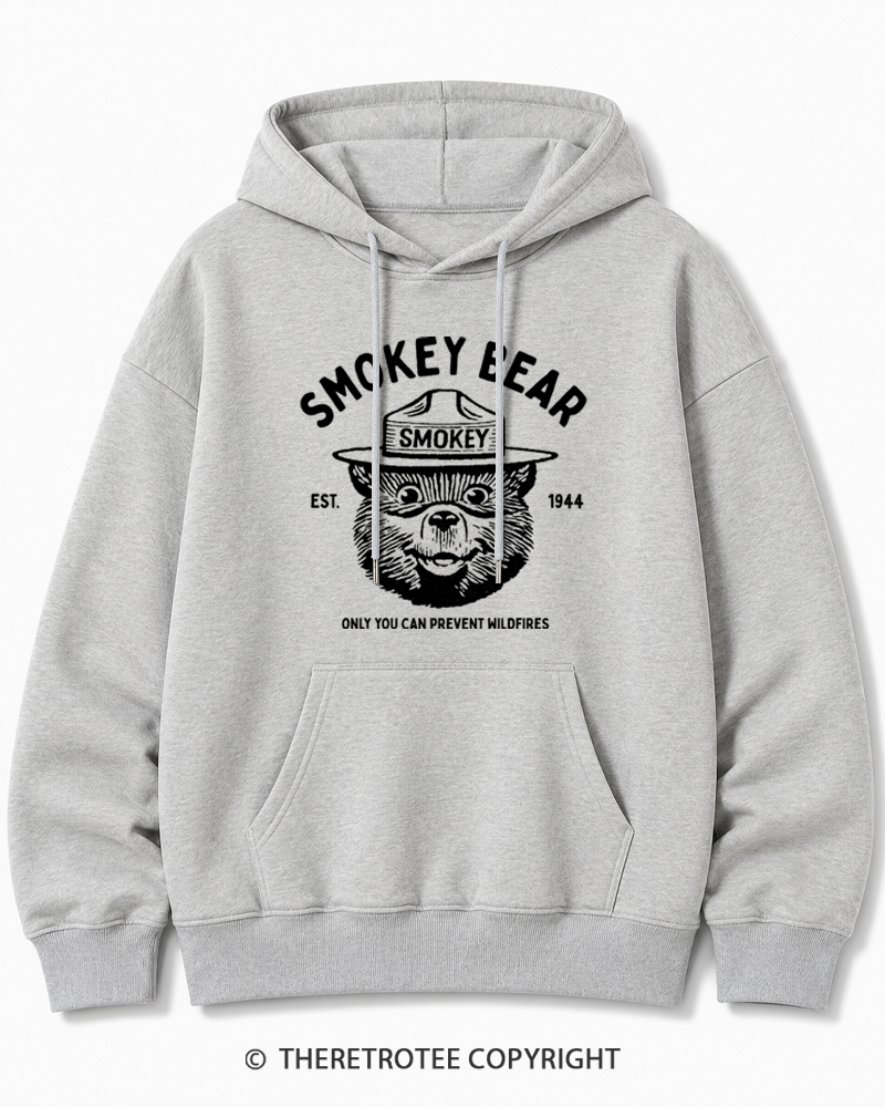 TheRetroTee Only You Can Prevent Wildfires 1960s Cotton Hoodie