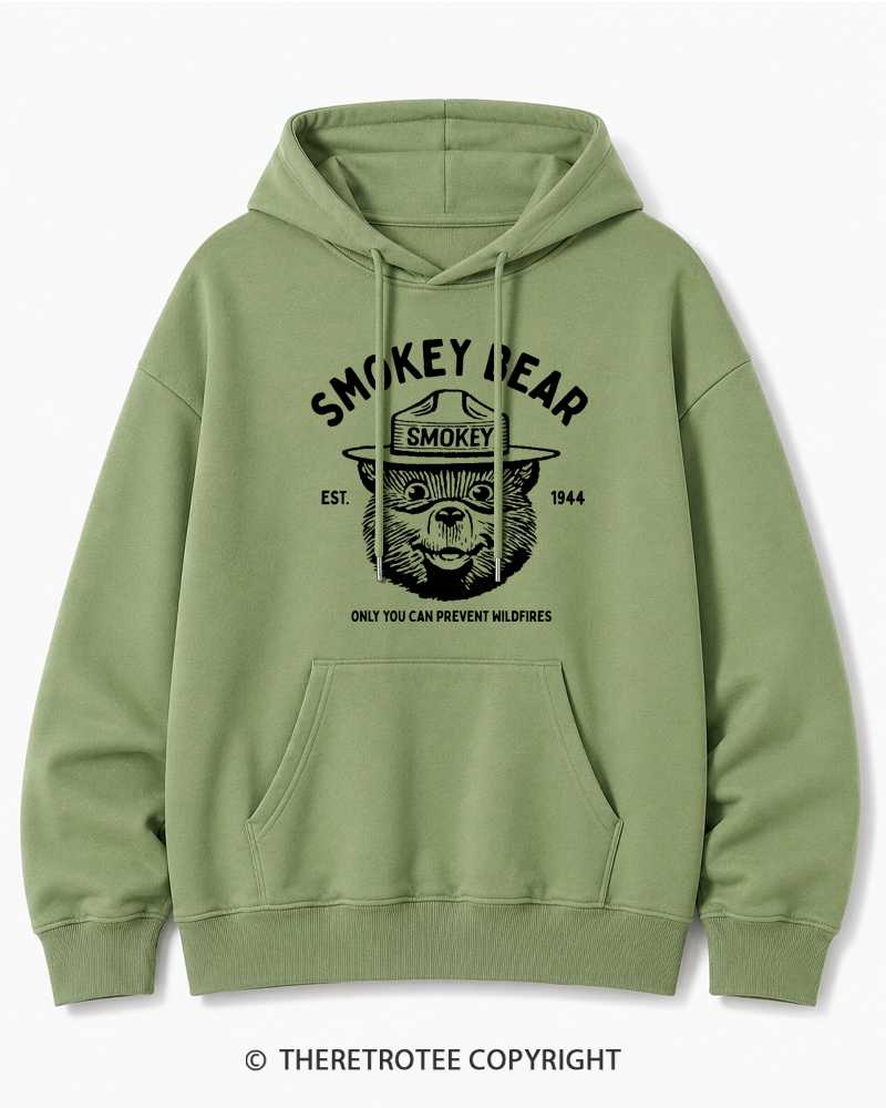 TheRetroTee Only You Can Prevent Wildfires 1960s Cotton Hoodie