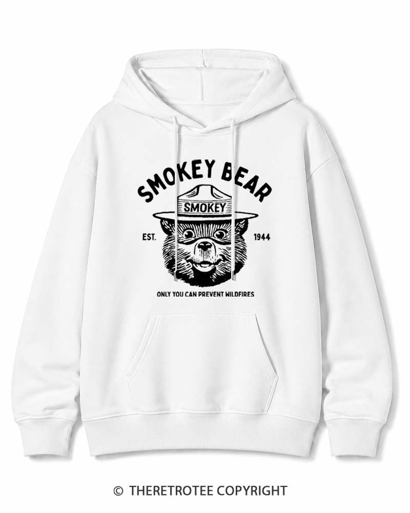 TheRetroTee Only You Can Prevent Wildfires 1960s Cotton Hoodie