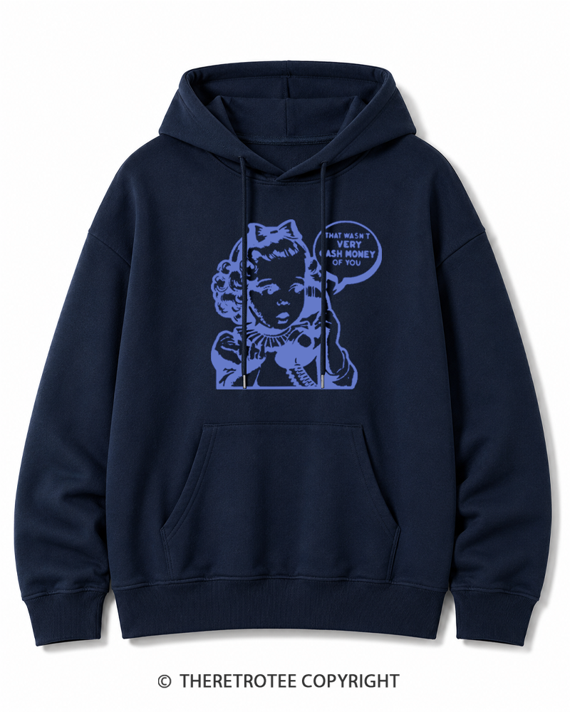 TheRetroTee Cash Money 1950s Cotton Hoodie
