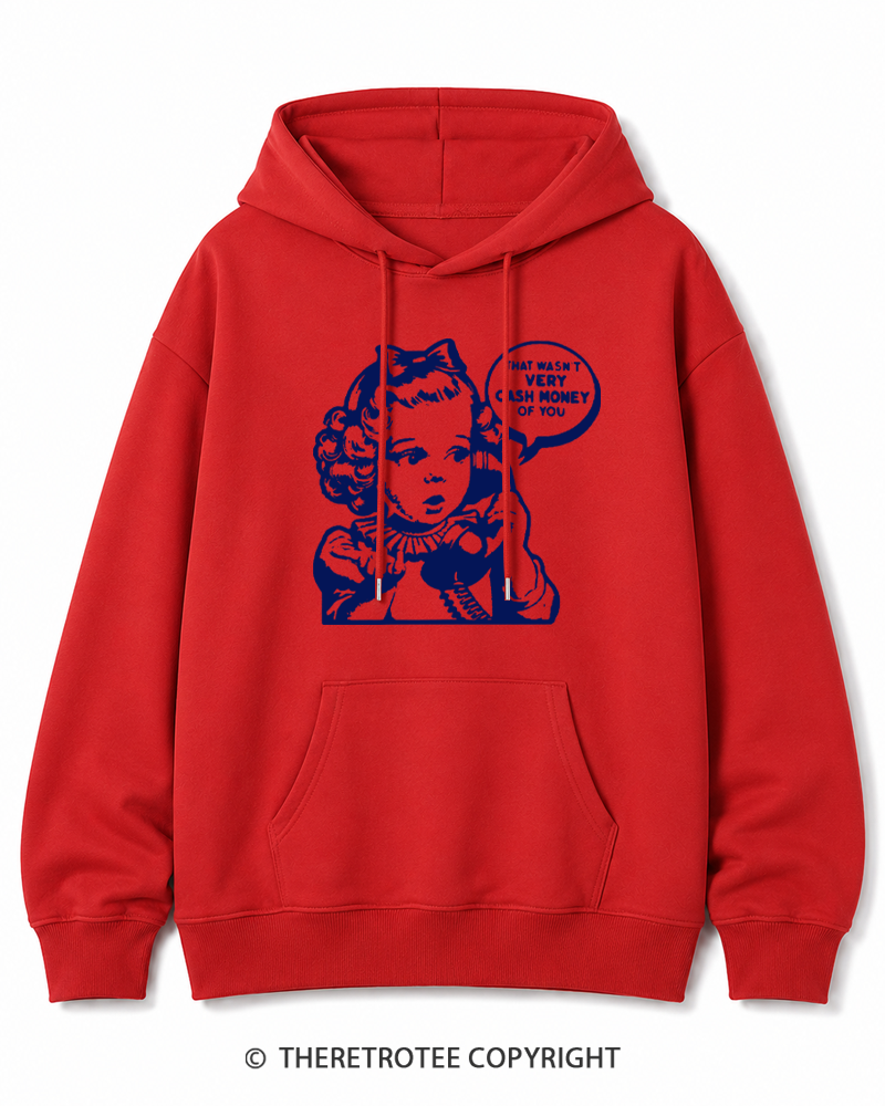 TheRetroTee Cash Money 1950s Cotton Hoodie