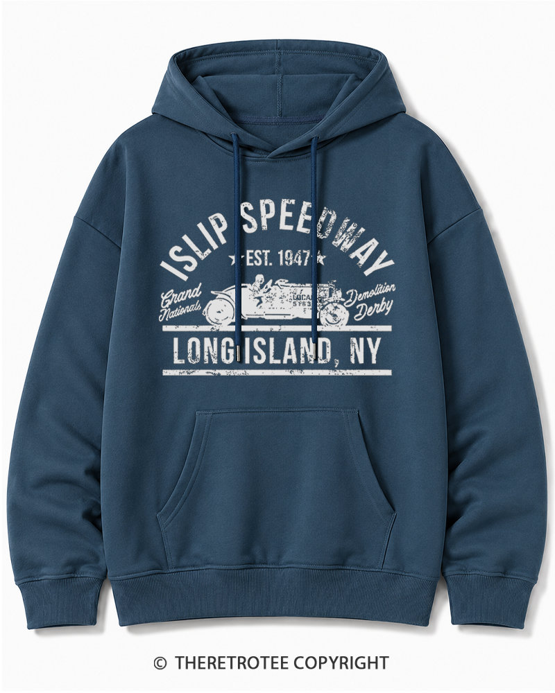 TheRetroTee Islip Speedway 1960s Cotton Hoodie