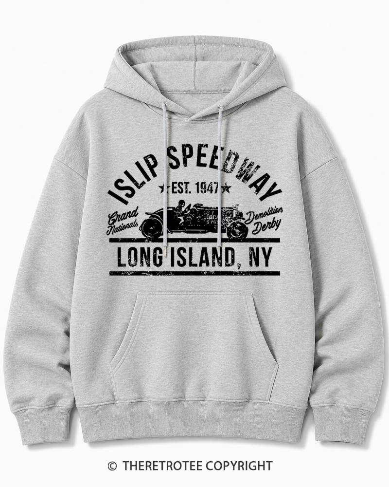 TheRetroTee Islip Speedway 1960s Cotton Hoodie