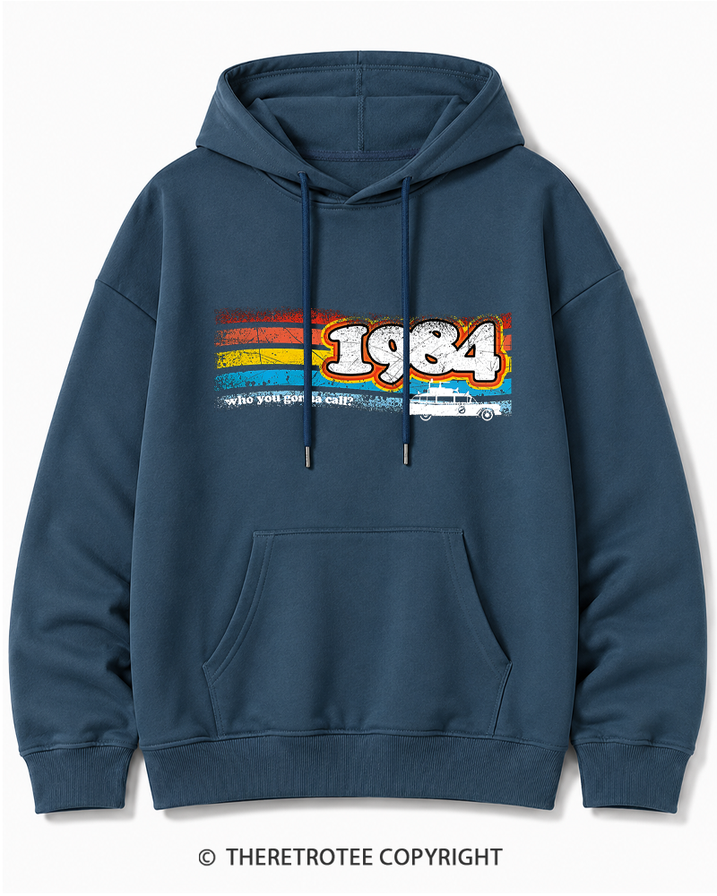 TheRetroTee 1984 Buster 1980s Cotton Hoodie