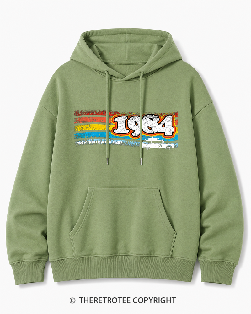 TheRetroTee 1984 Buster 1980s Cotton Hoodie