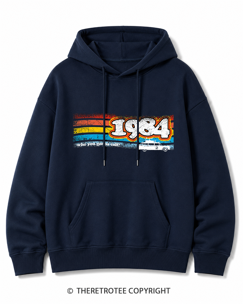 TheRetroTee 1984 Buster 1980s Cotton Hoodie