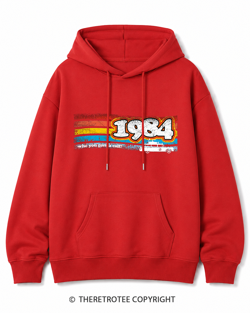 TheRetroTee 1984 Buster 1980s Cotton Hoodie