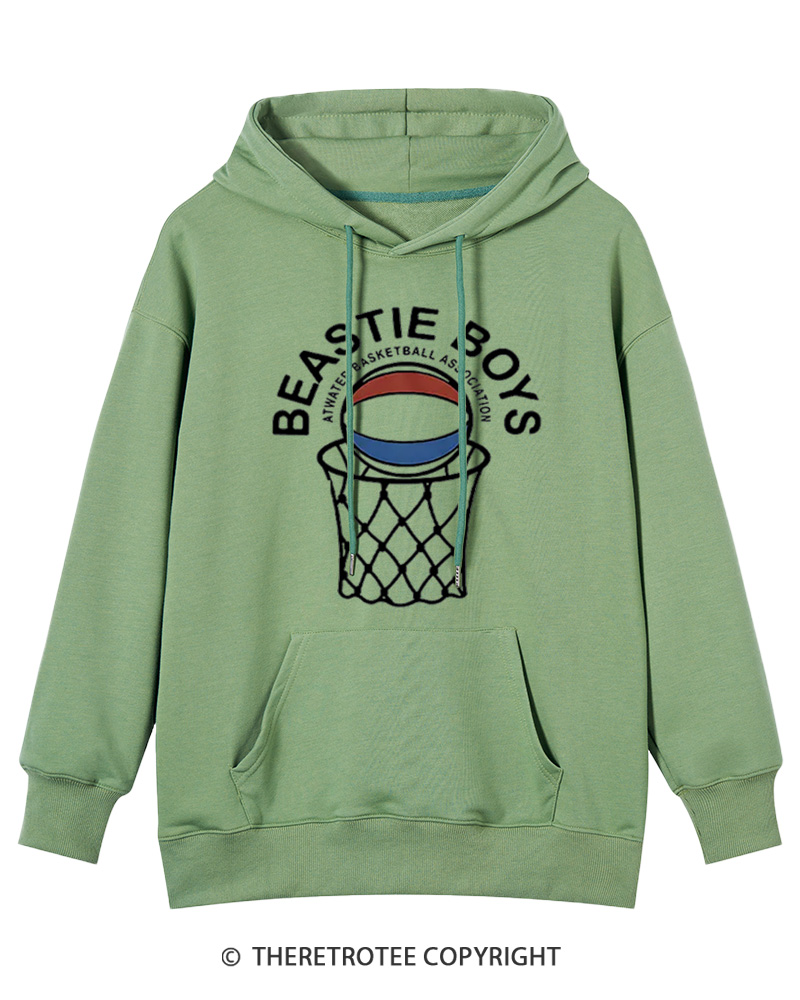 TheRetroTee Atwater Basketball Association Beastie Boys 1980s Hoodie