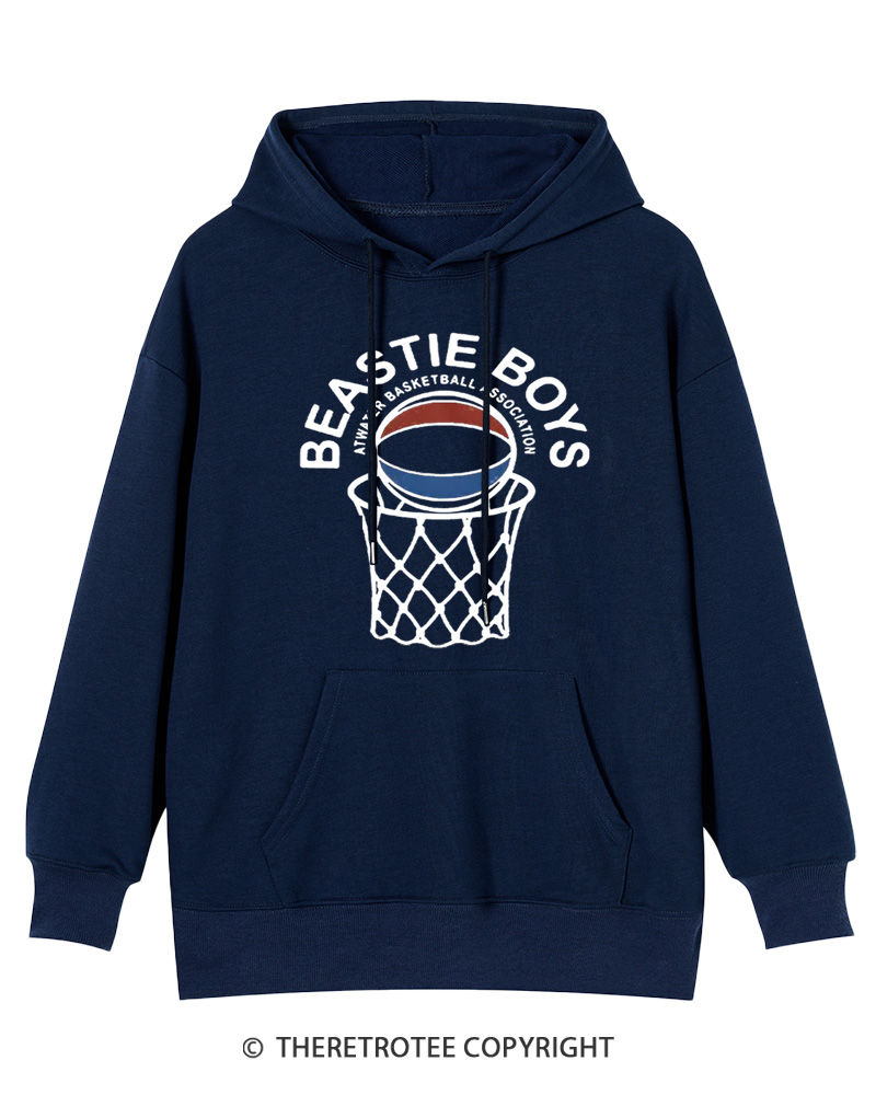 TheRetroTee Atwater Basketball Association Beastie Boys 1980s Hoodie