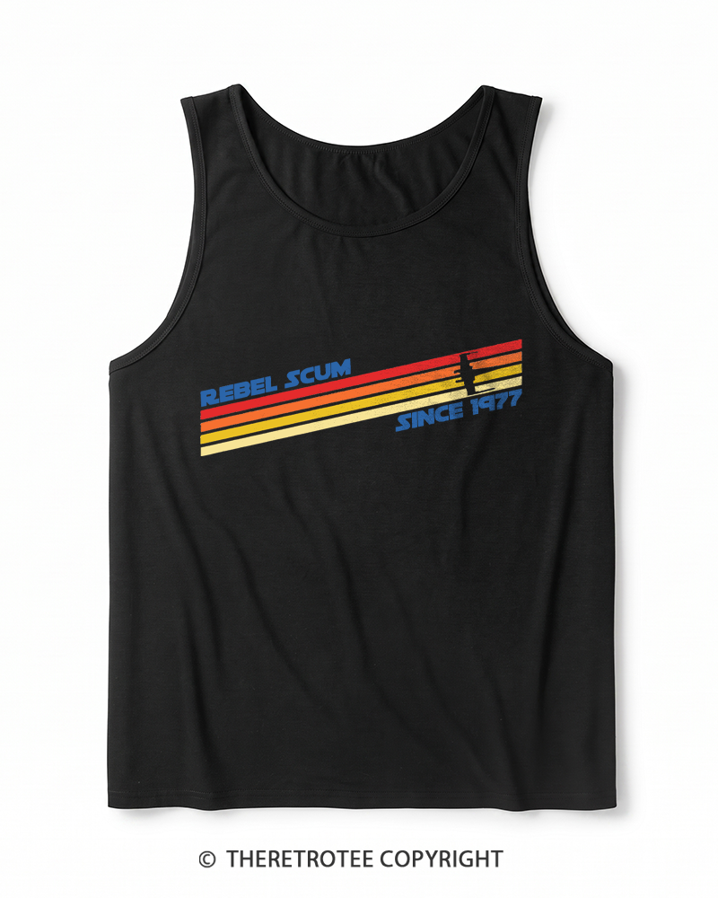 TheRetroTee Classic Stripes Since 1970s Heather Tank Top