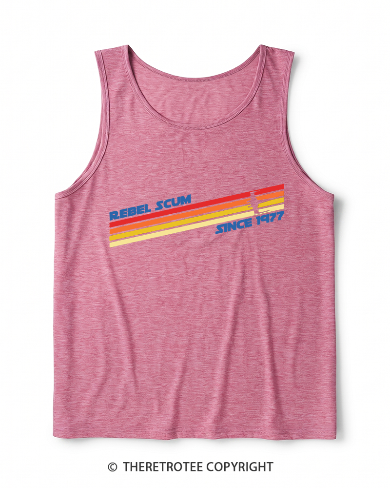 TheRetroTee Classic Stripes Since 1970s Heather Tank Top