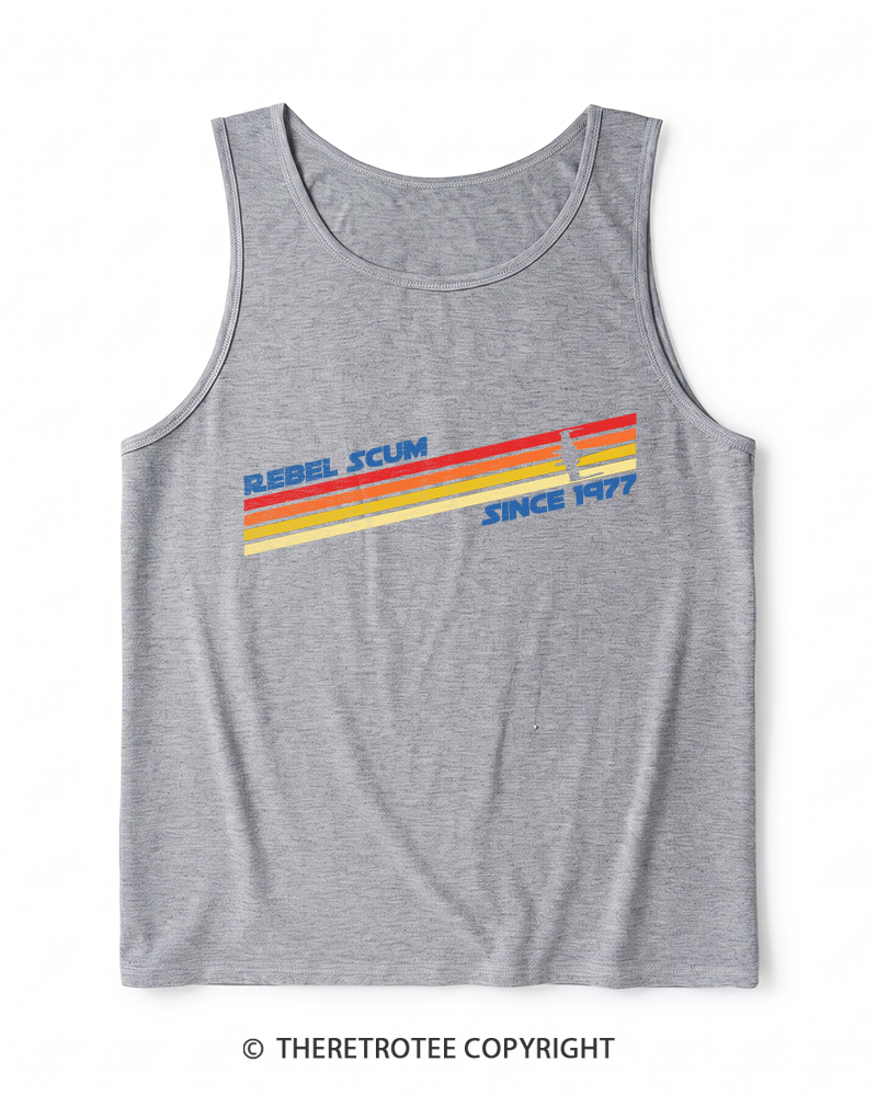 TheRetroTee Classic Stripes Since 1970s Heather Tank Top