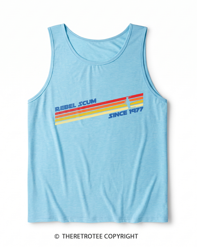 TheRetroTee Classic Stripes Since 1970s Heather Tank Top