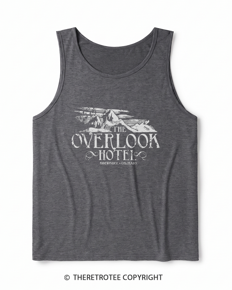 TheRetroTee The Overlook Hotel 1980s Heather Tank Top