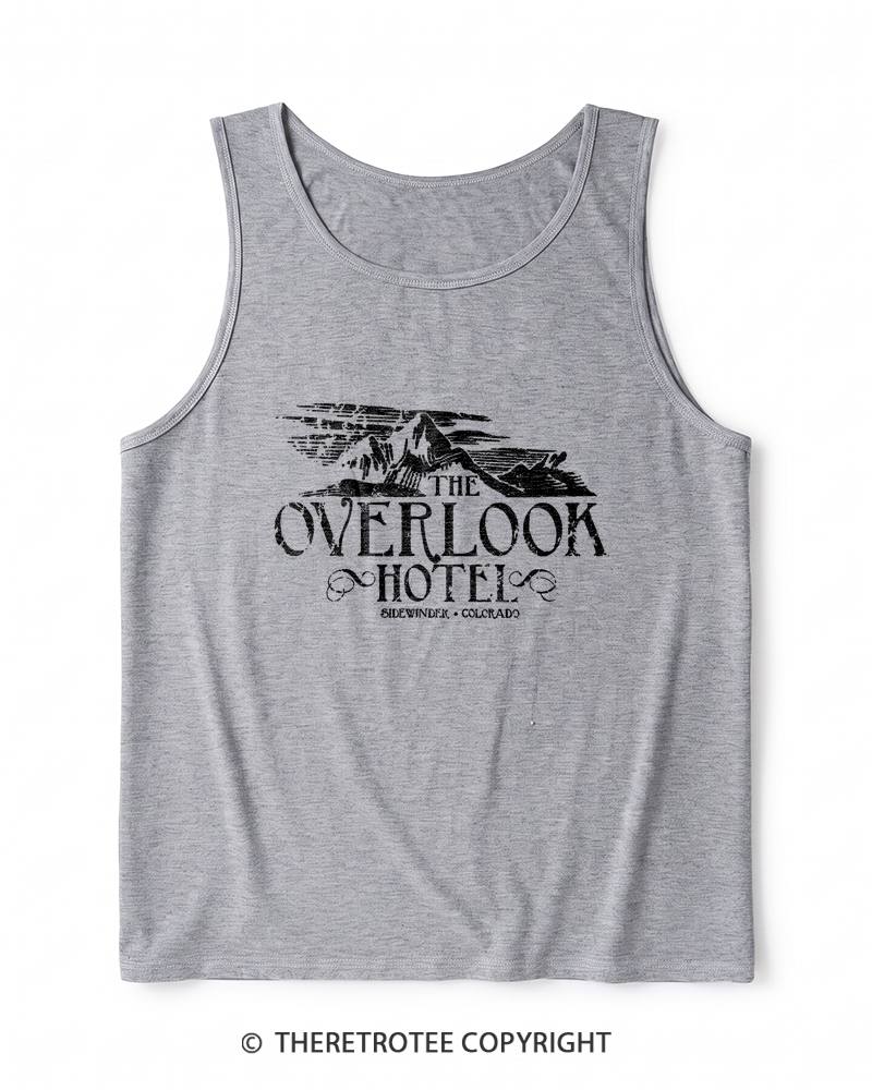 TheRetroTee The Overlook Hotel 1980s Heather Tank Top