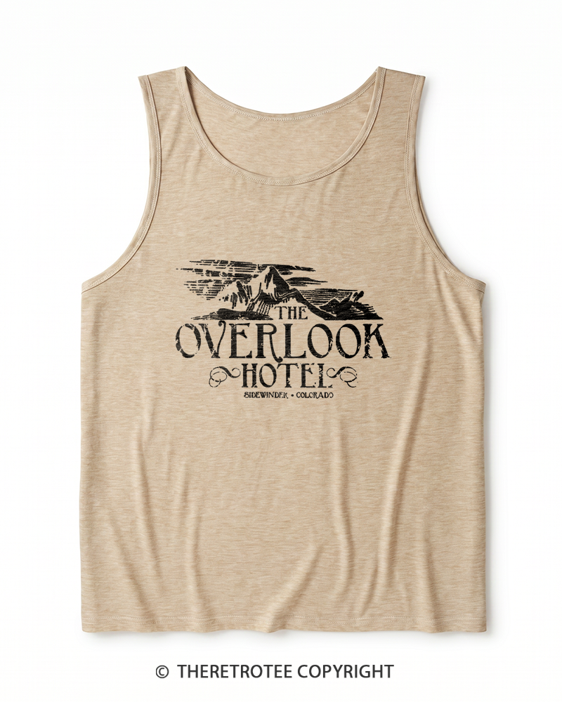 TheRetroTee The Overlook Hotel 1980s Heather Tank Top