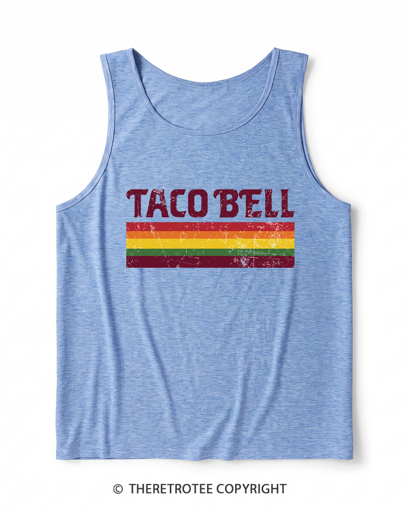 TheRetroTee Vintage Taco Paper Heather Tank Top