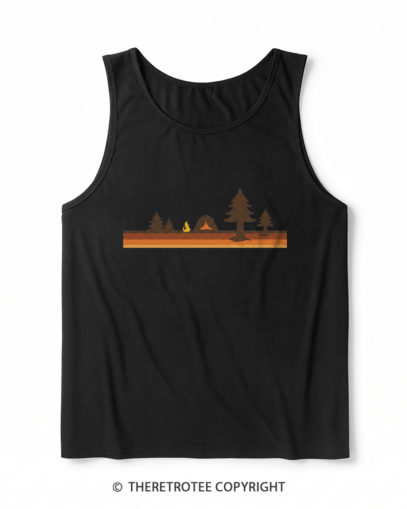 TheRetroTee Camper 1980s Heather Tank Top